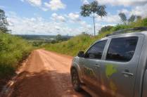 Trecho da Transamazônica que mostra uma paisagem já sem florestas - PA